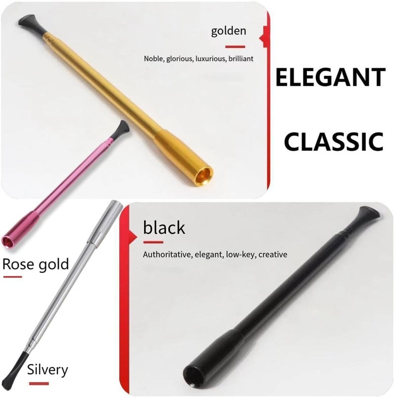 Eitonbu Audrey Style Vintage Extendable Cigarette Holder,Vintage Metal Long Cigarette Hlder,Long Old-Fashioned Cigarette Holder for Costume Cosplay,Inspired by BAT's(Bronze) ﻿ - Image 4